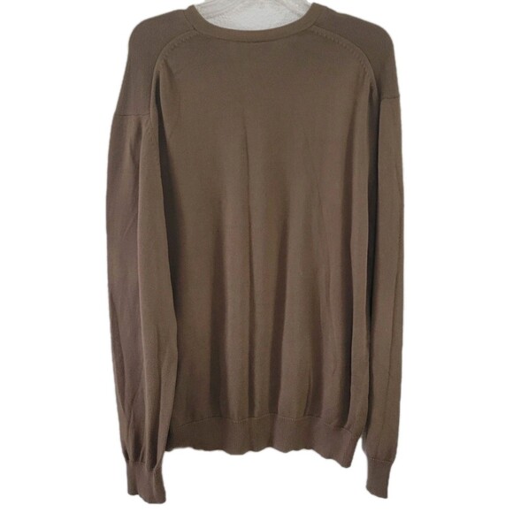 Vtg Gap Sweater Mens XXL Brown V-neck  Preppy Lightweight Career Casual Y2K - Picture 4 of 15